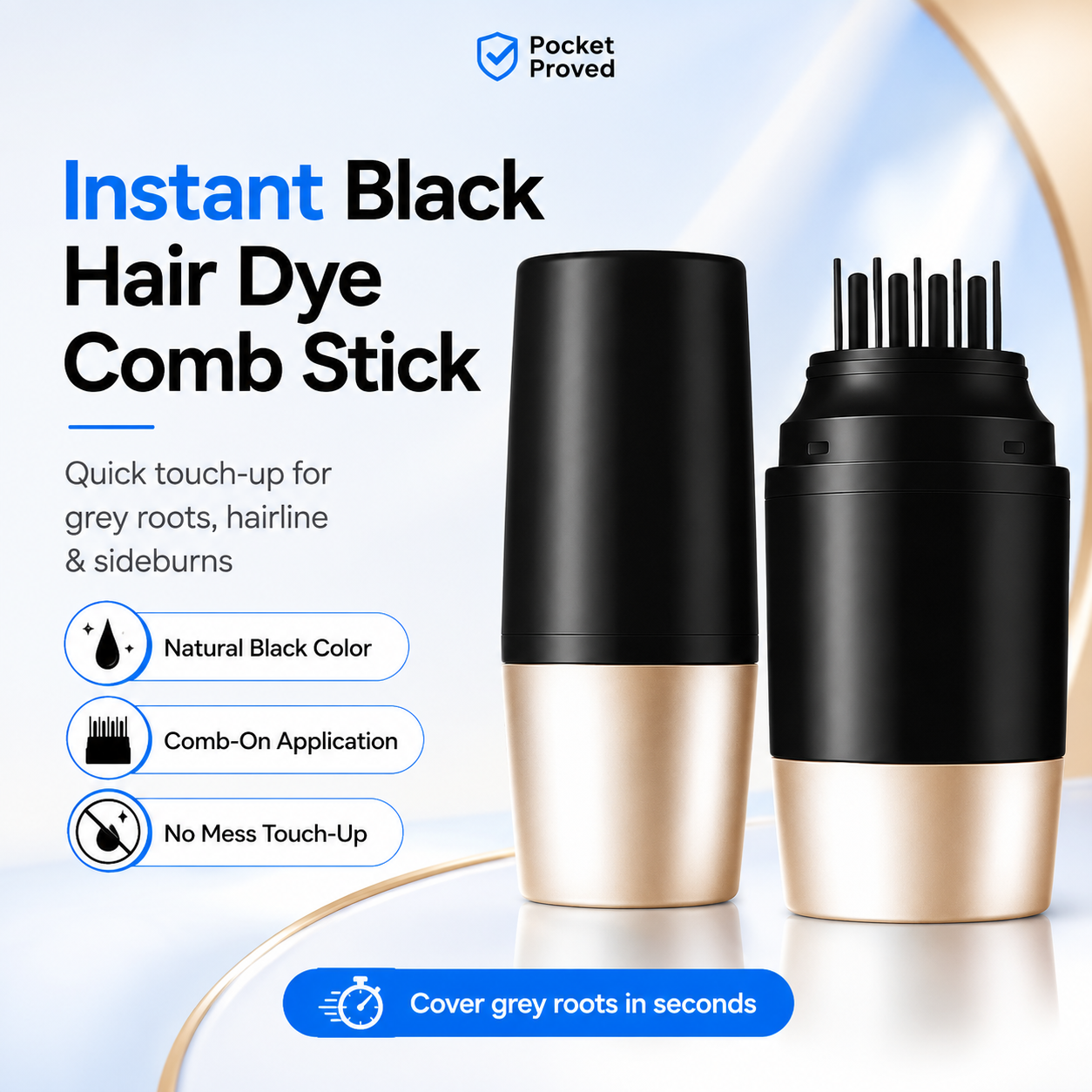 Instant Hair Touch-Up Comb for Grey Hair Coverage