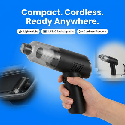 Portable 3-in-1 Vacuum Cleaner for Home, Car, Desk & Corners