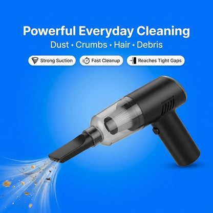 Portable 3-in-1 Vacuum Cleaner for Home, Car, Desk & Corners