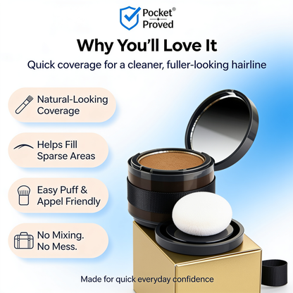 Instant Hairline Touch-Up Powder for Men & Women