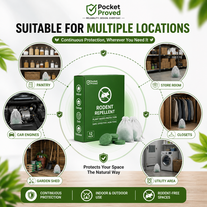 Natural Rodent and Pest Repellent Balls | Peppermint & Herbal Formula