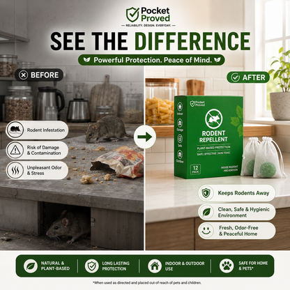 Natural Rodent and Pest Repellent Balls | Peppermint & Herbal Formula