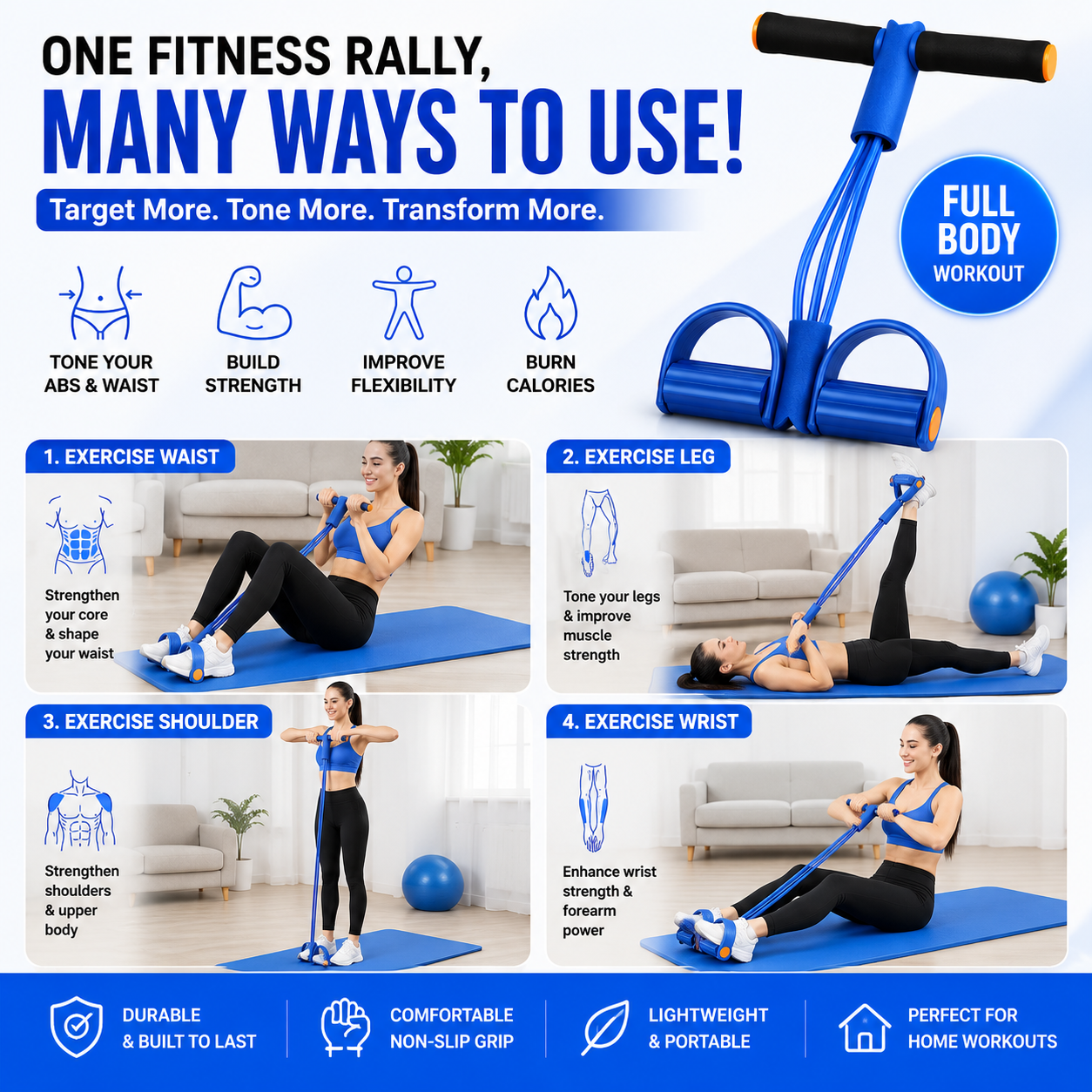 Yoga Pedal Fitness Resistance Band