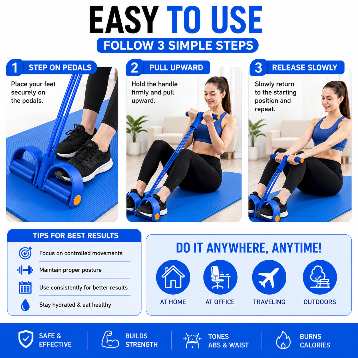Yoga Pedal Fitness Resistance Band